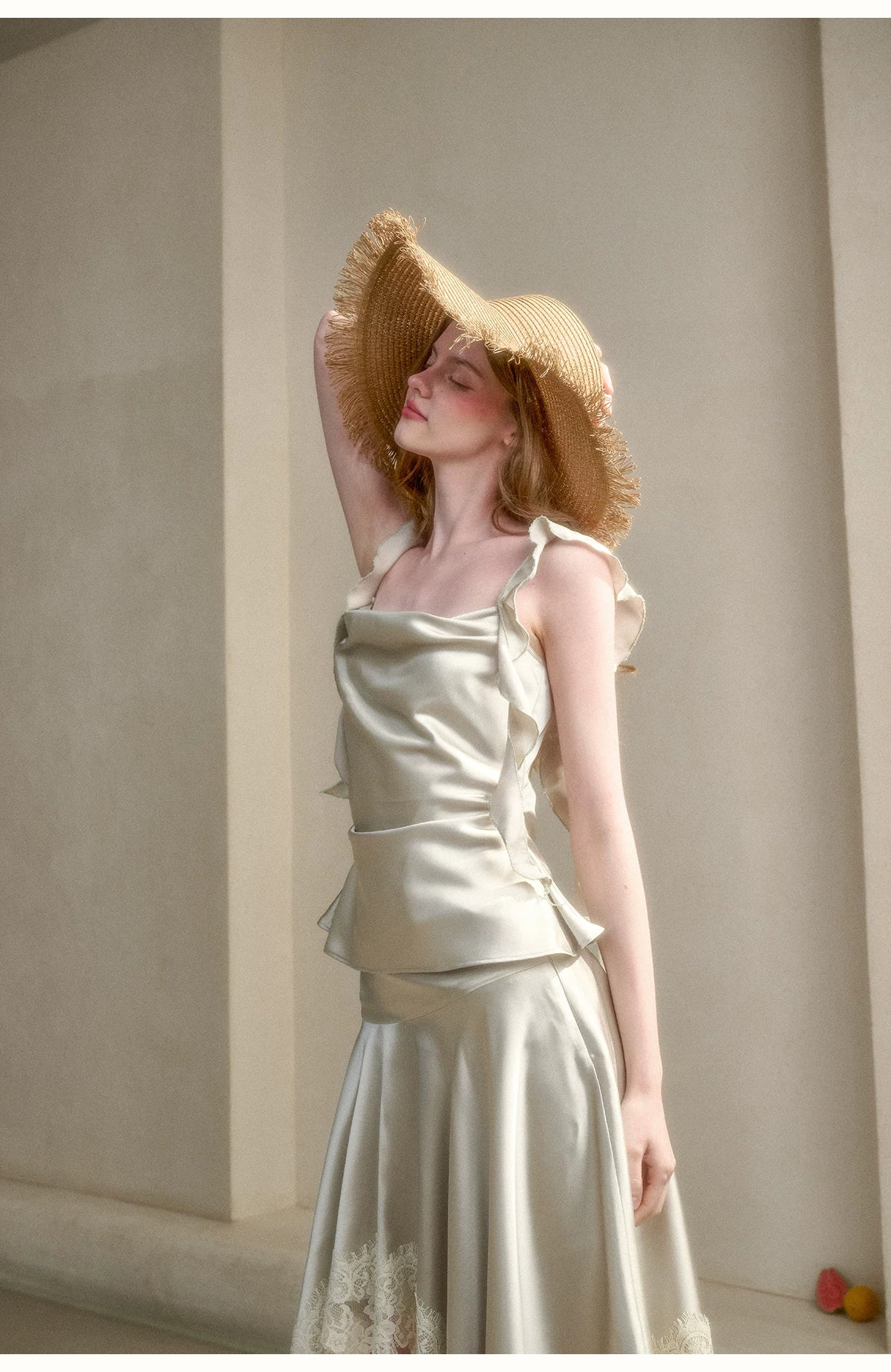 Sage Green Ocean Satin Set