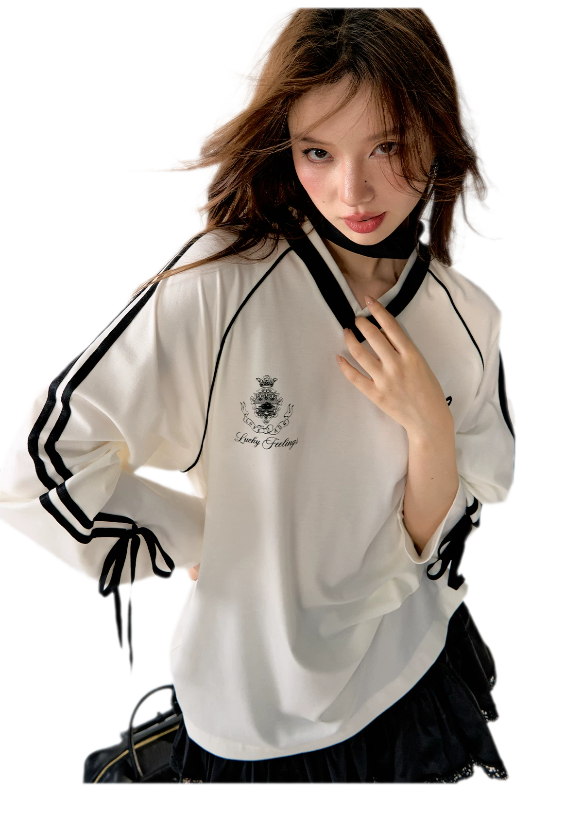 Blokette Jersey V-Neck Set