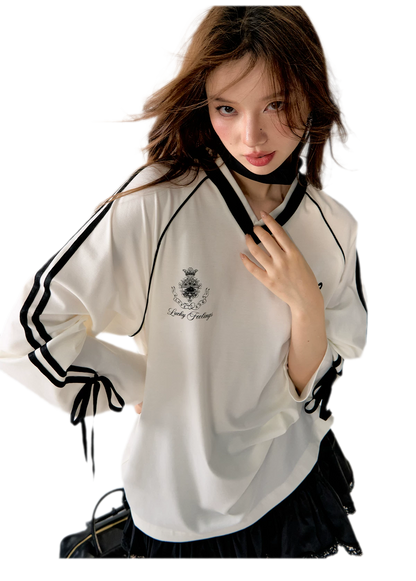 Blokette Jersey V-Neck Set