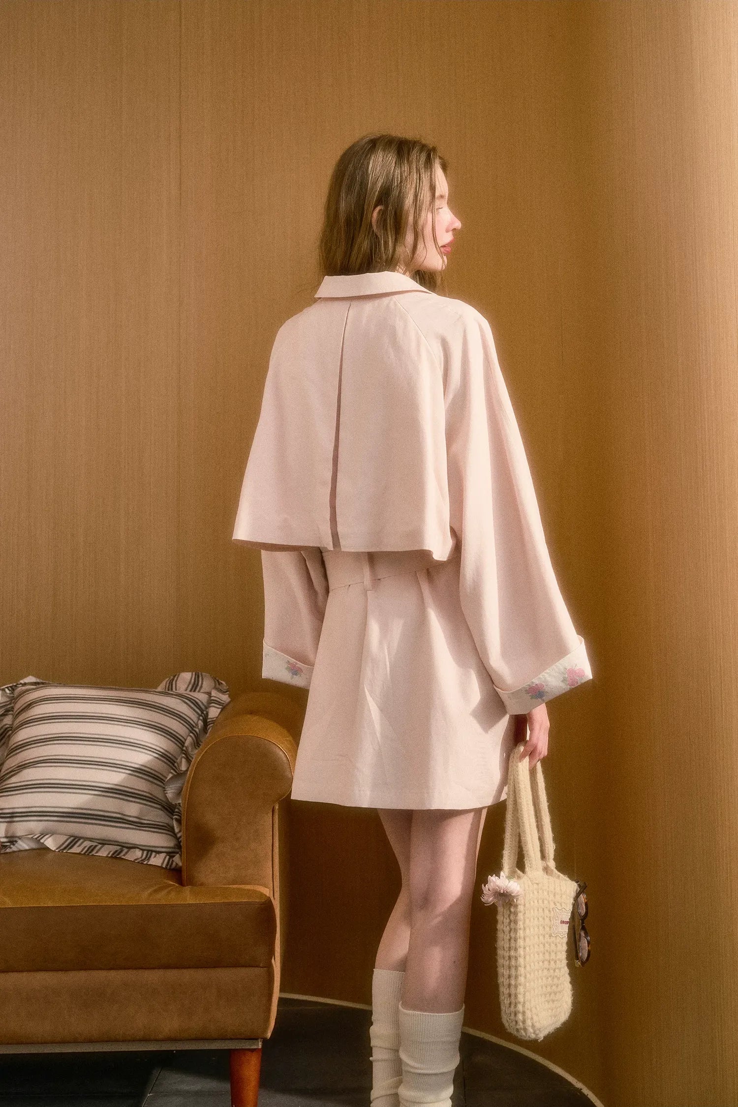 Lyocell A-Line Trench Coat