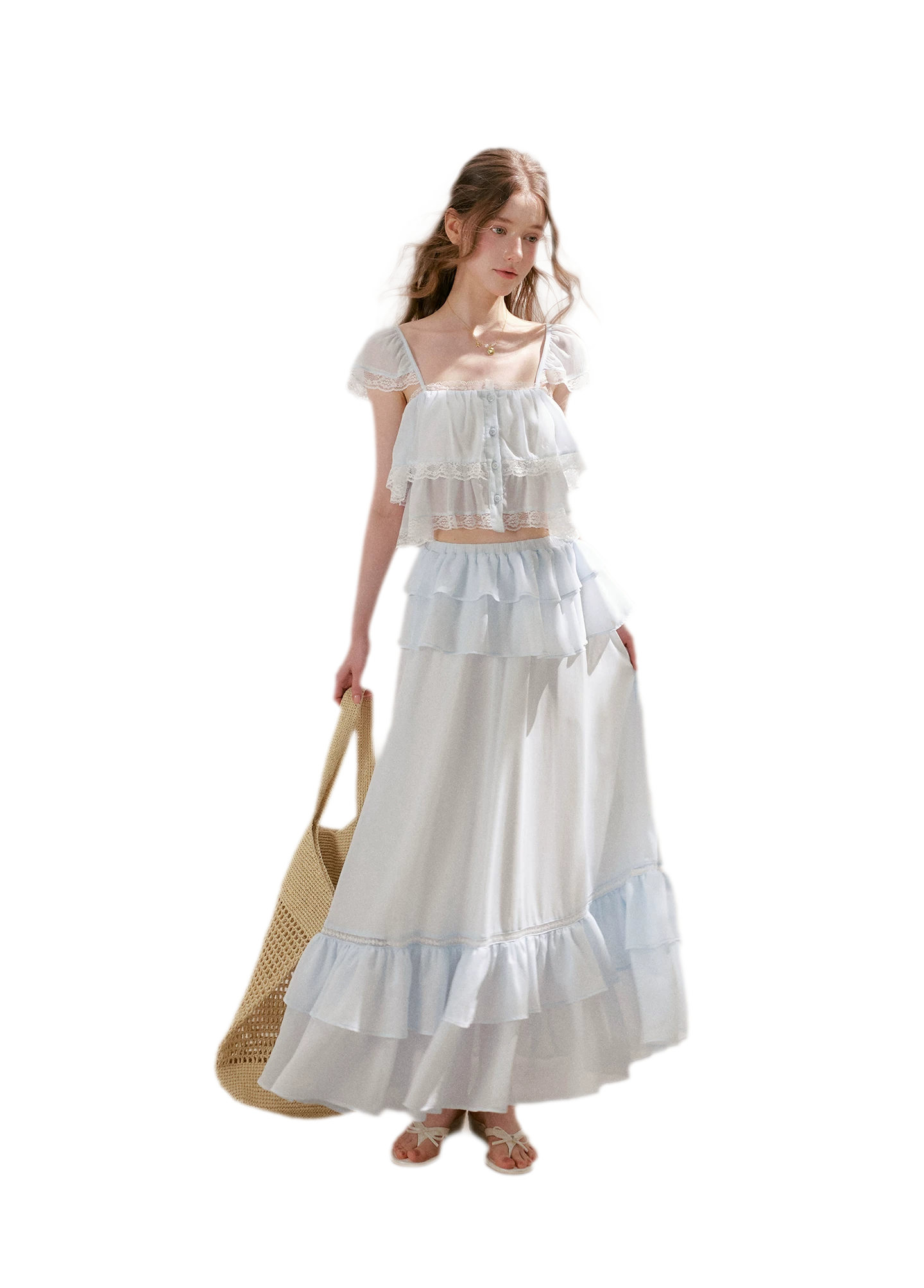 Romantic French Lace Two-Piece Set