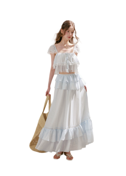Romantic French Lace Two-Piece Set