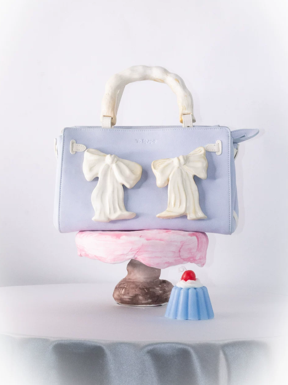 Handcrafted Ceramic Bow Bag