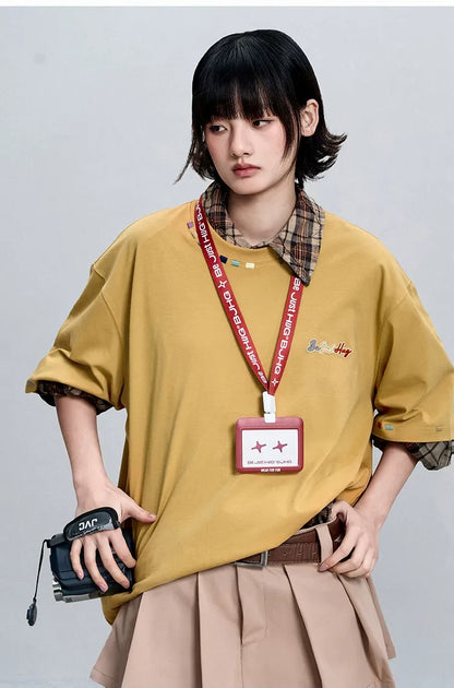 Pure Cotton Embroidered T-Shirt