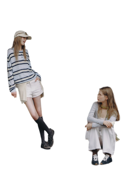 Lace Trim Knitwear Set