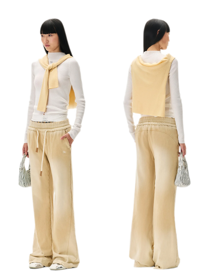Openwork Rib-Knit Fitted Top