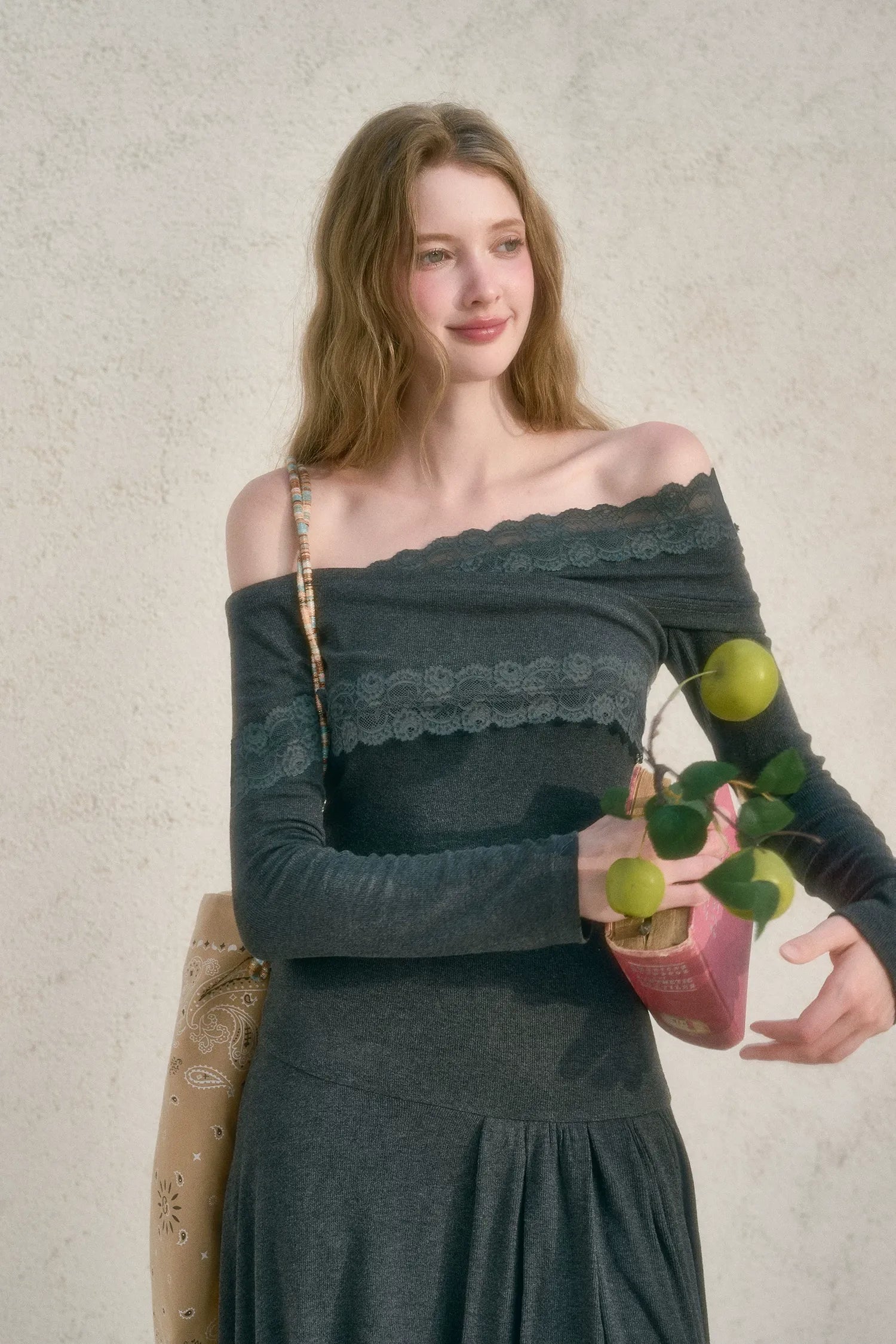 Lace One-Shoulder Fitted Dress
