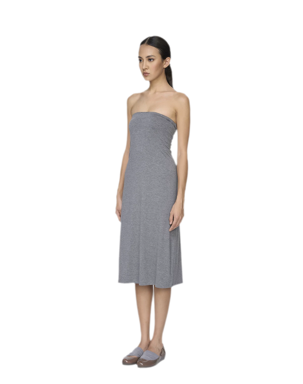 Straight Tube Midi Dress
