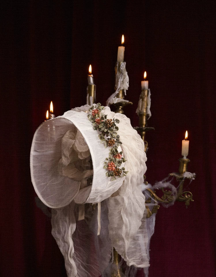 Vintage Lace Rabbit Ear Hat