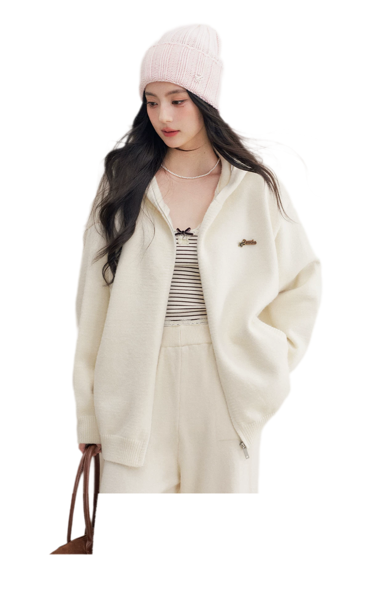 Cozy Knit Hoodie Set