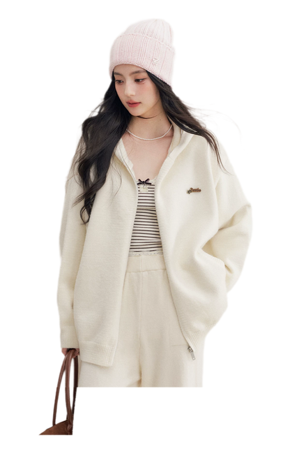 Cozy Knit Hoodie Set