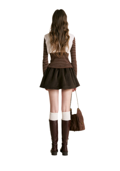 Wool Blend Shawl Knit Top