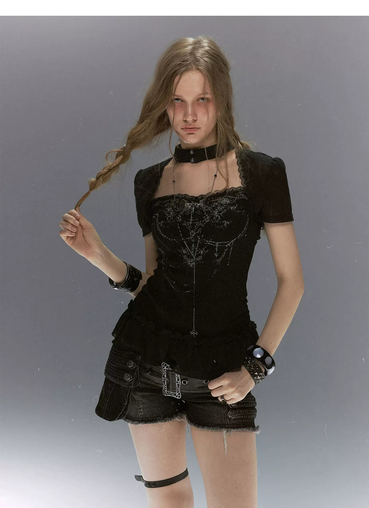 Butterbone Gothic Lace Top