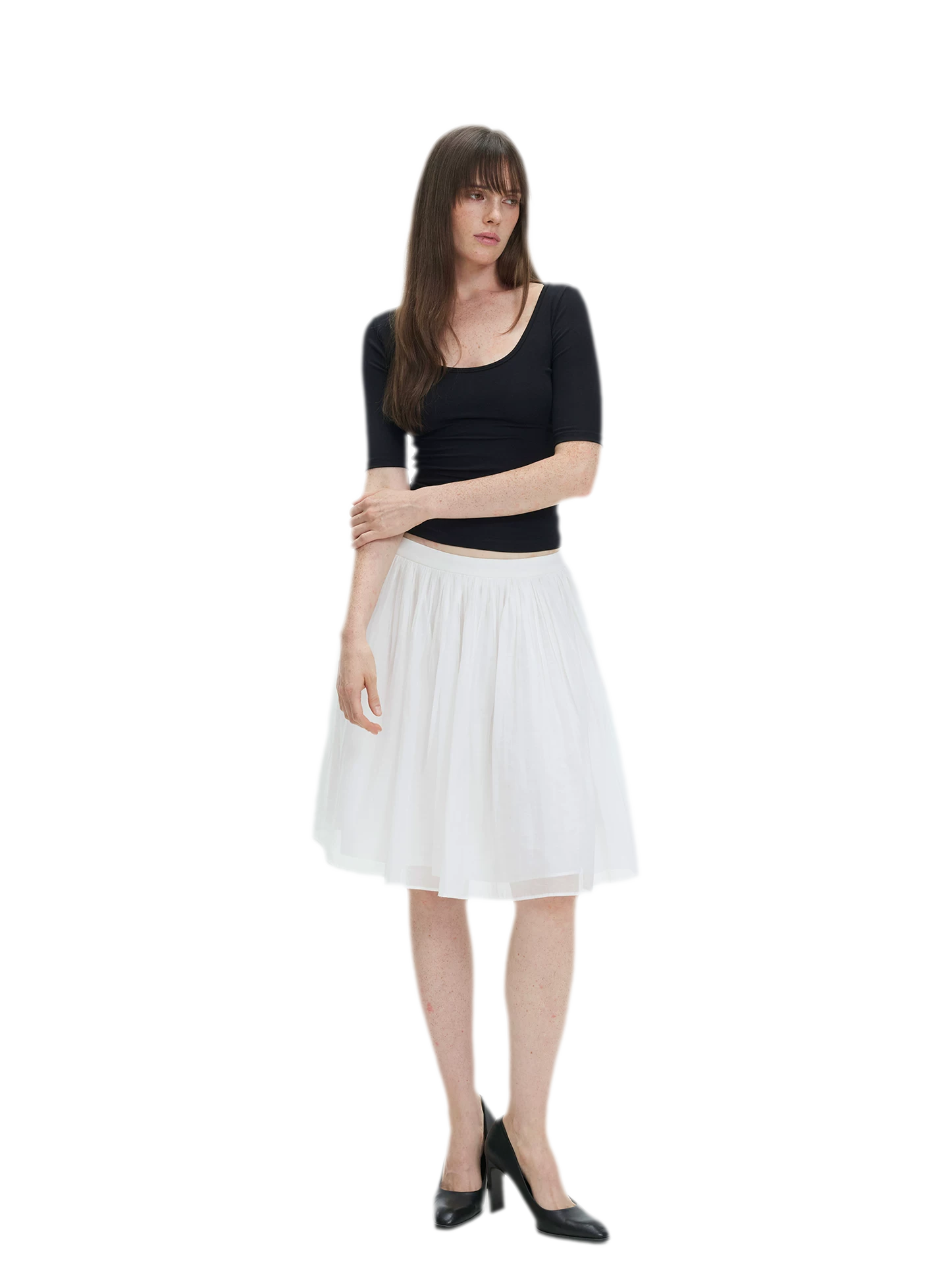 Soft U-Neck Slim-Fit T-Shirt