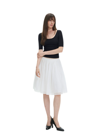 Soft U-Neck Slim-Fit T-Shirt