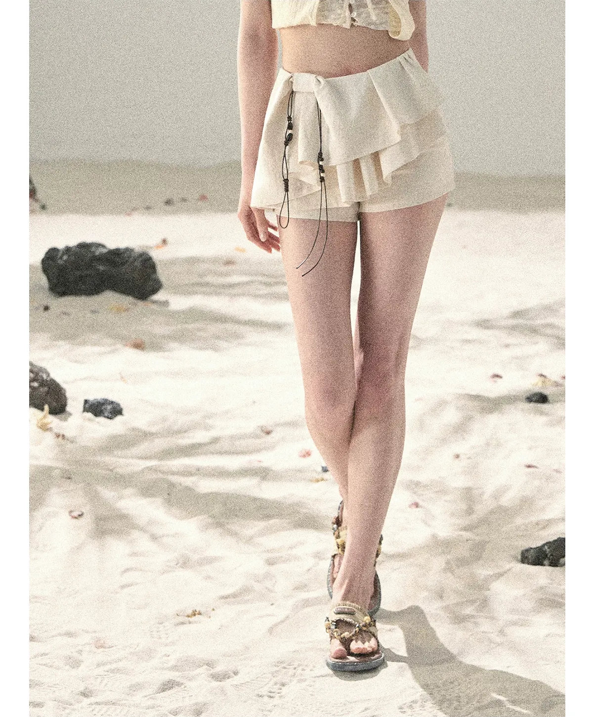 Layered Pleated Skort
