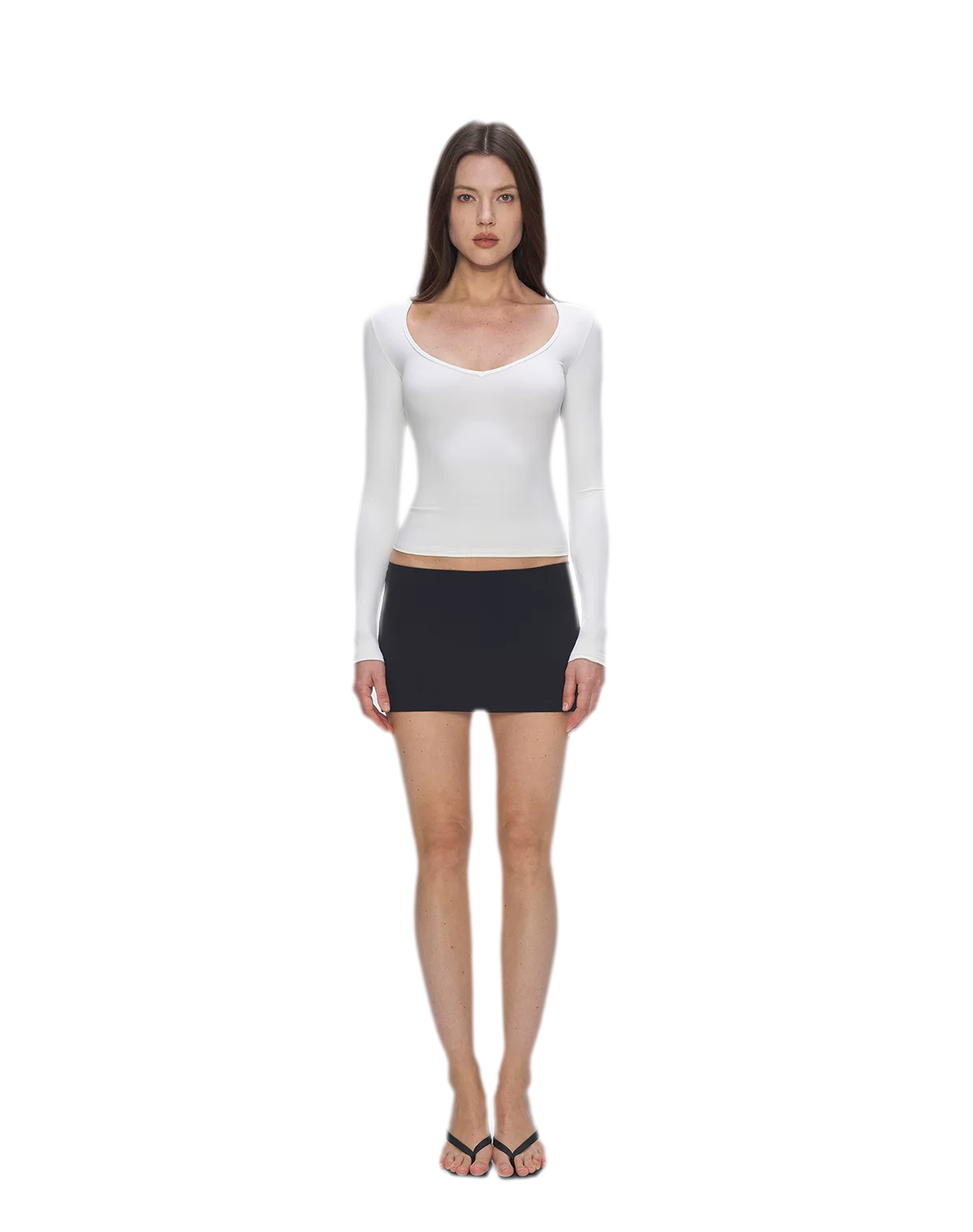 Bare-Feel V-Neck Top