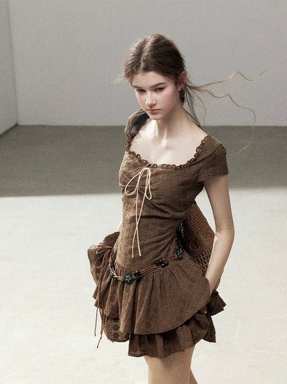 Cotton Eyelet Midi Dress