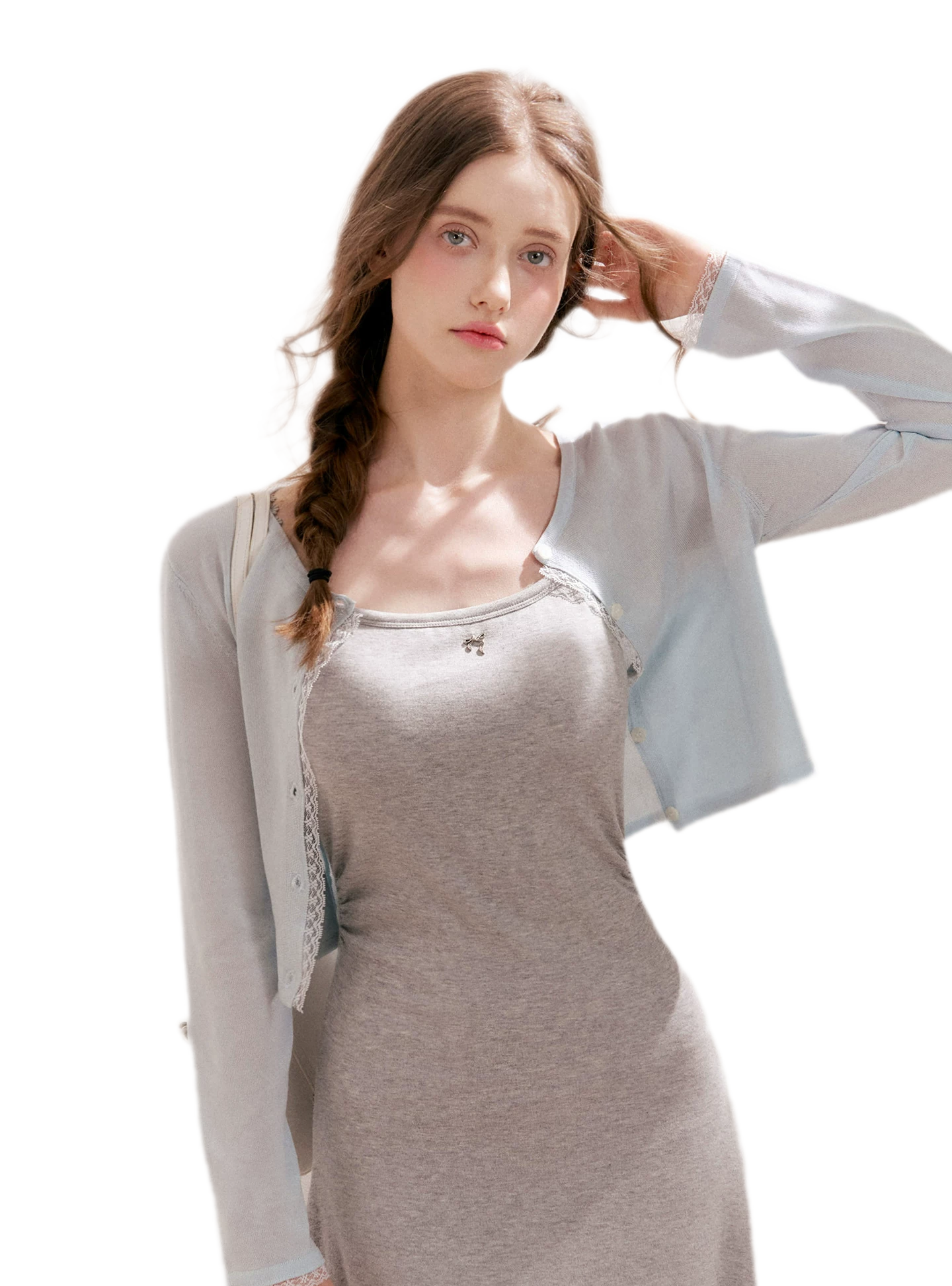 Lace Trim Cardigan
