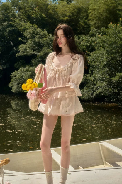 Peach Babydoll Set