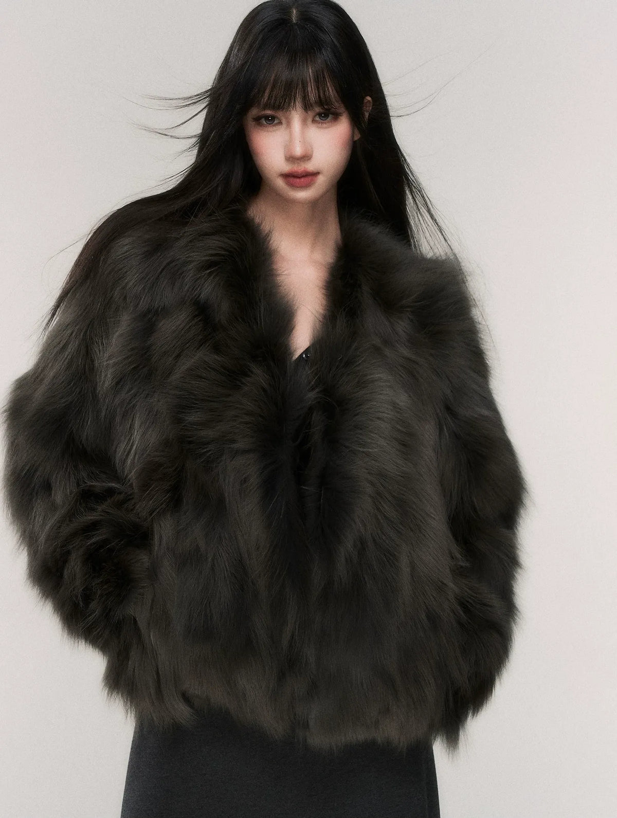 Crown-Grade Fox Fur Jacket