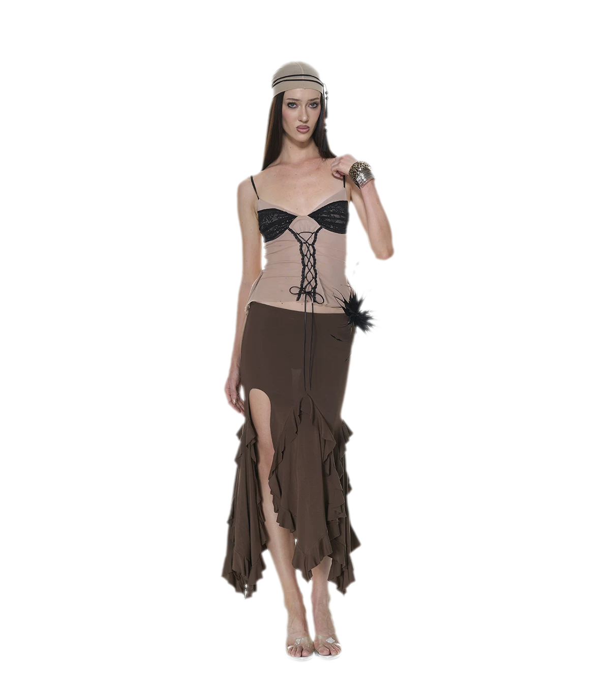 Lace Ruched Mermaid Set