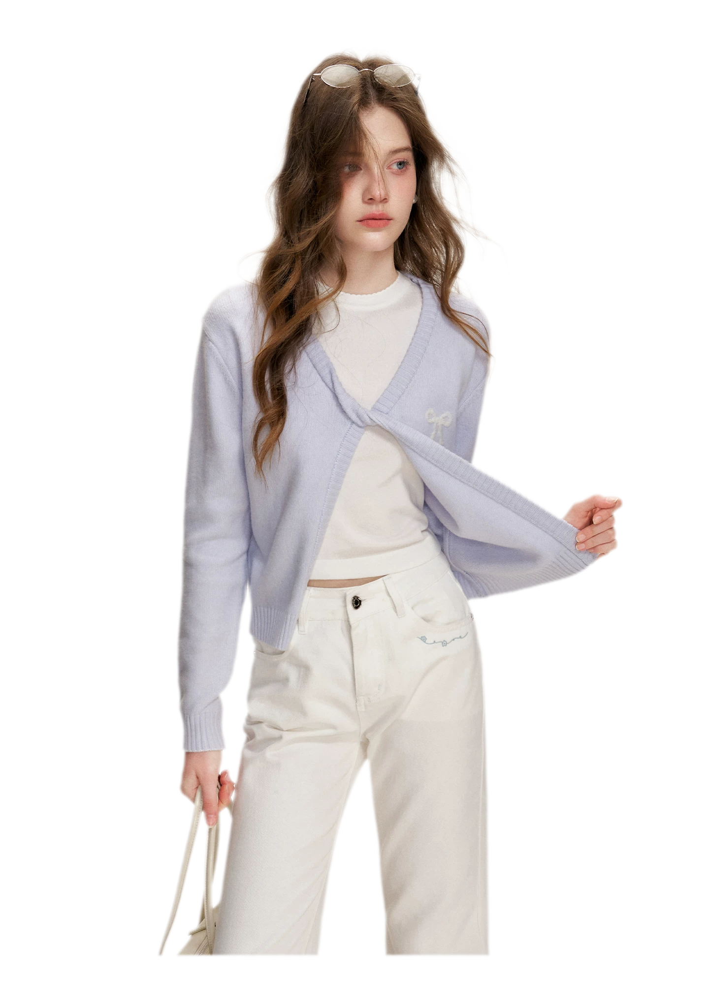 Embroidered Flared Jeans