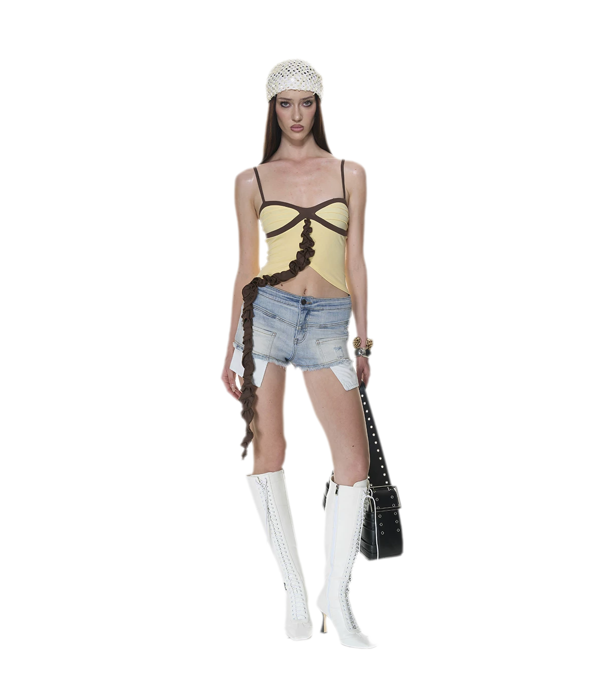 Washed Distressed Denim Shorts