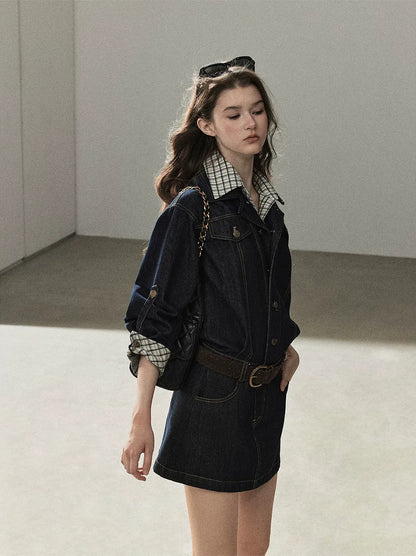 Stonewashed Denim Shirt Dress