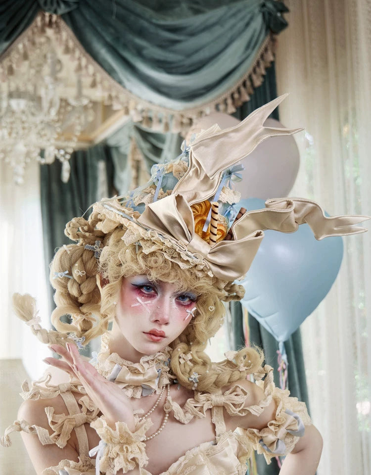 Layered Lace Dessert Hat