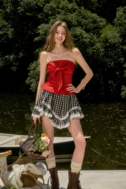 Field Gingham Mini Dress