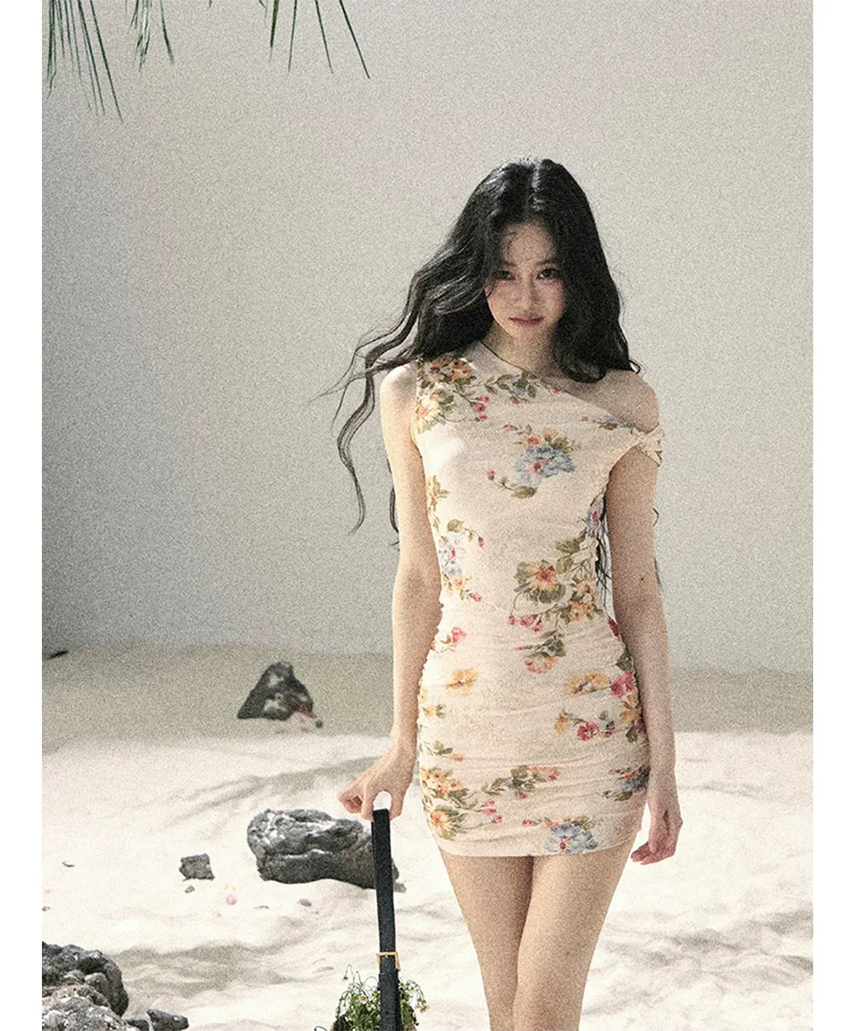 French Floral Mesh Dress