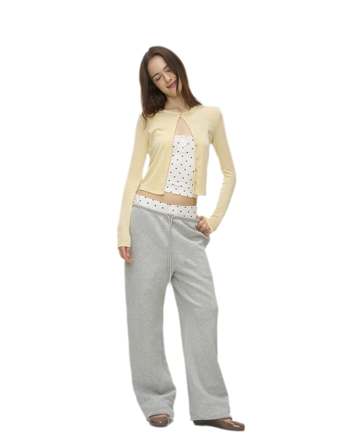 Polka Dot Embroidered Set