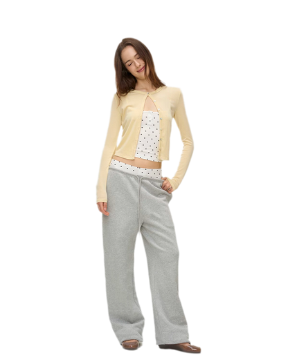 Polka Dot Embroidered Set