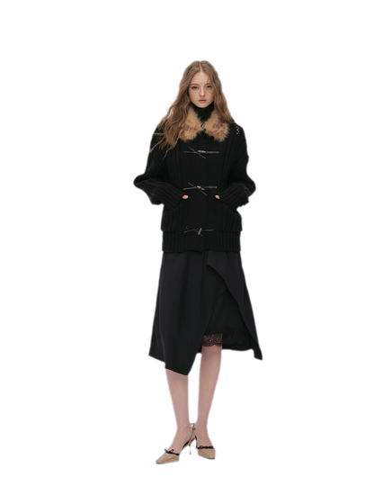 Silky Draped A-Line Skirt