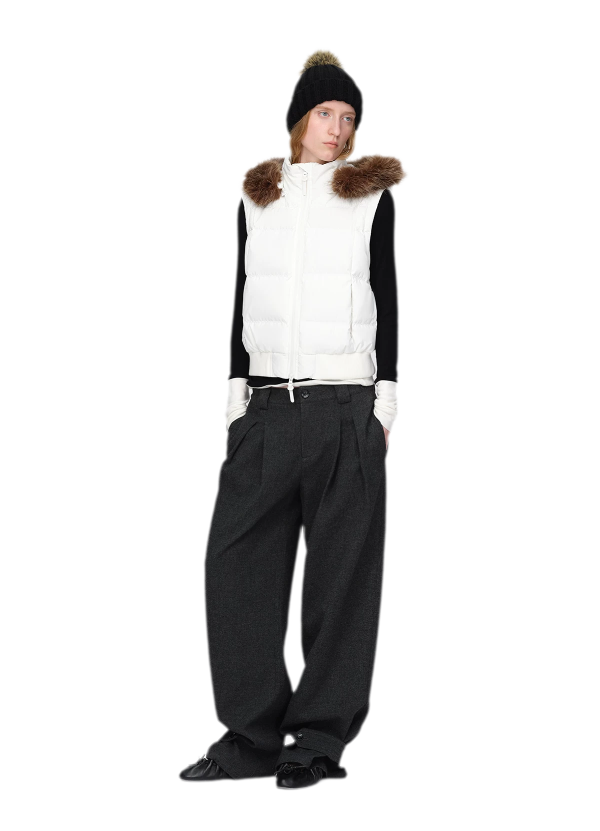 Perlmuttglänzende Steppdaunenjacke