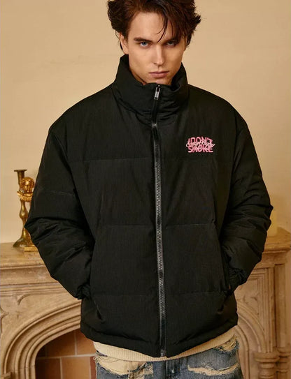 Textured 90-Down Winter Jacket