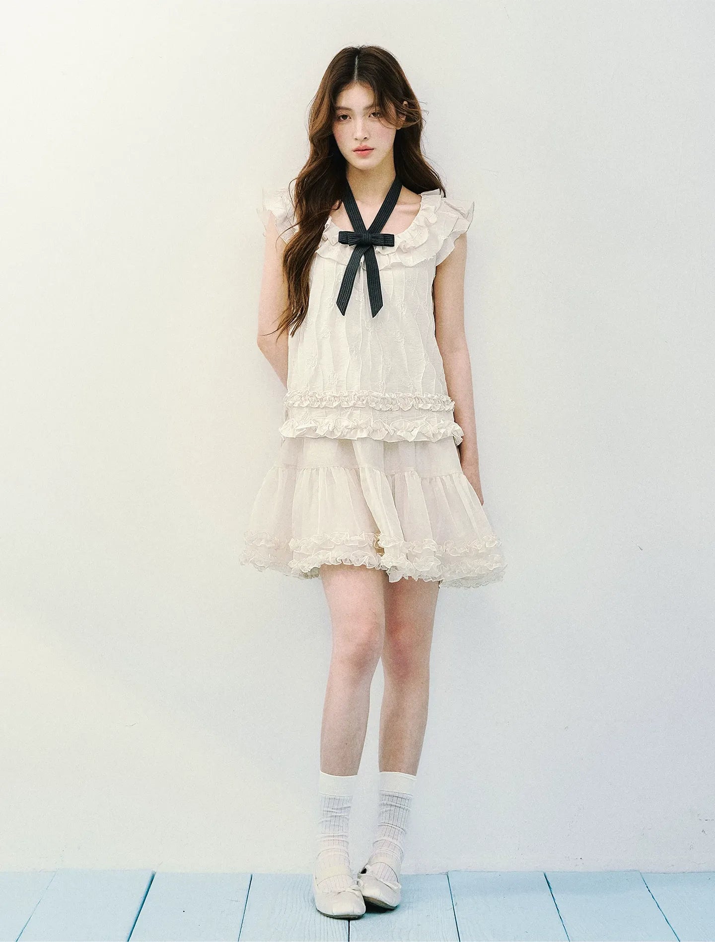Ruffled A-Line Dress