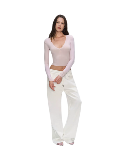 Air Cotton Wide-Leg Sweatpants