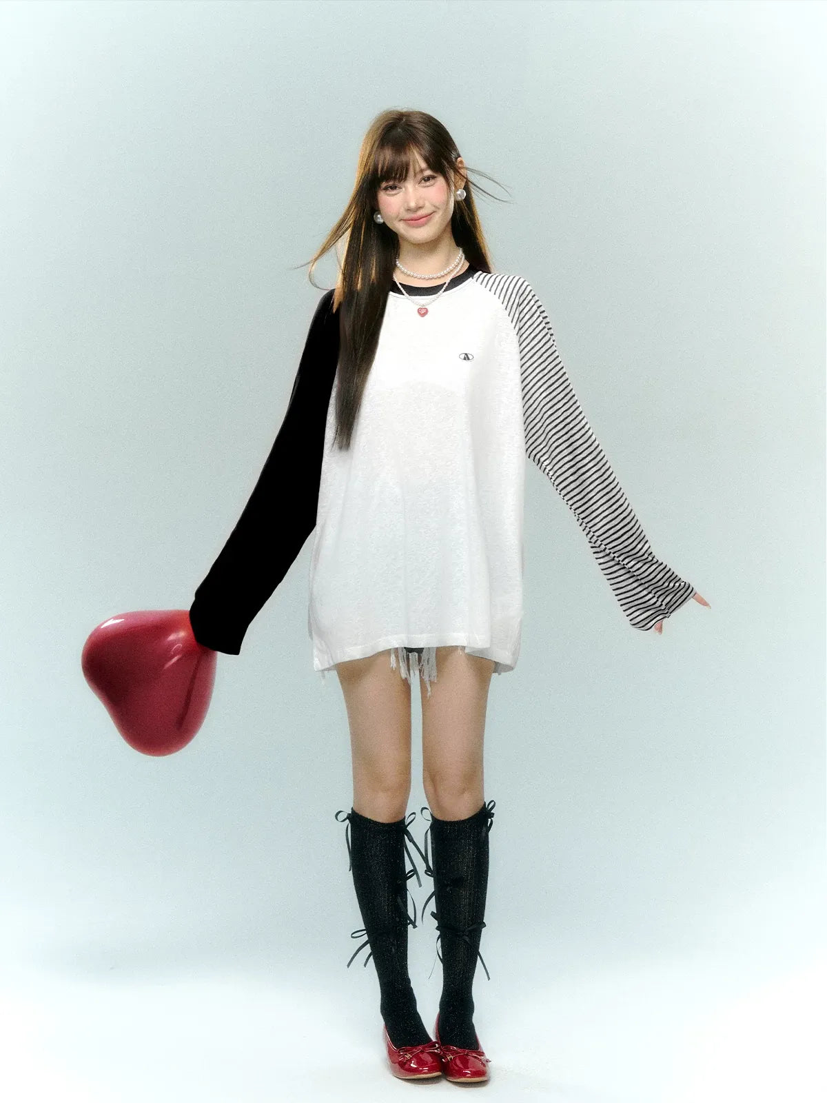 Color-Block Striped Top