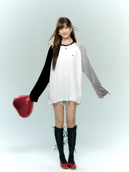 Color-Block Striped Top
