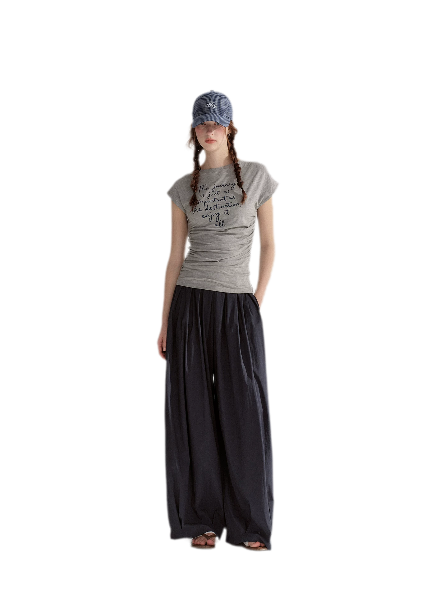 Pleated Balloon Relaxed Pants