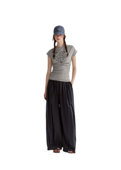 Pleated Balloon Relaxed Pants