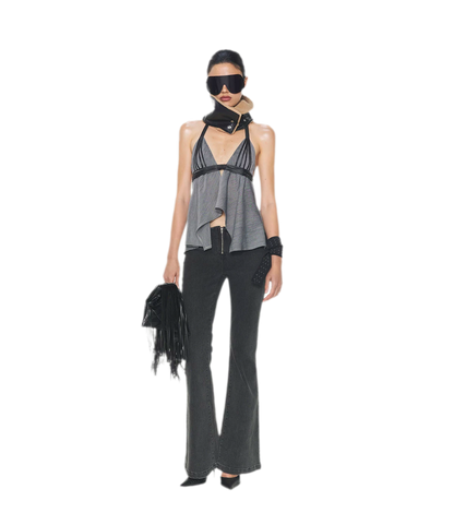 V-Neck Halter Top