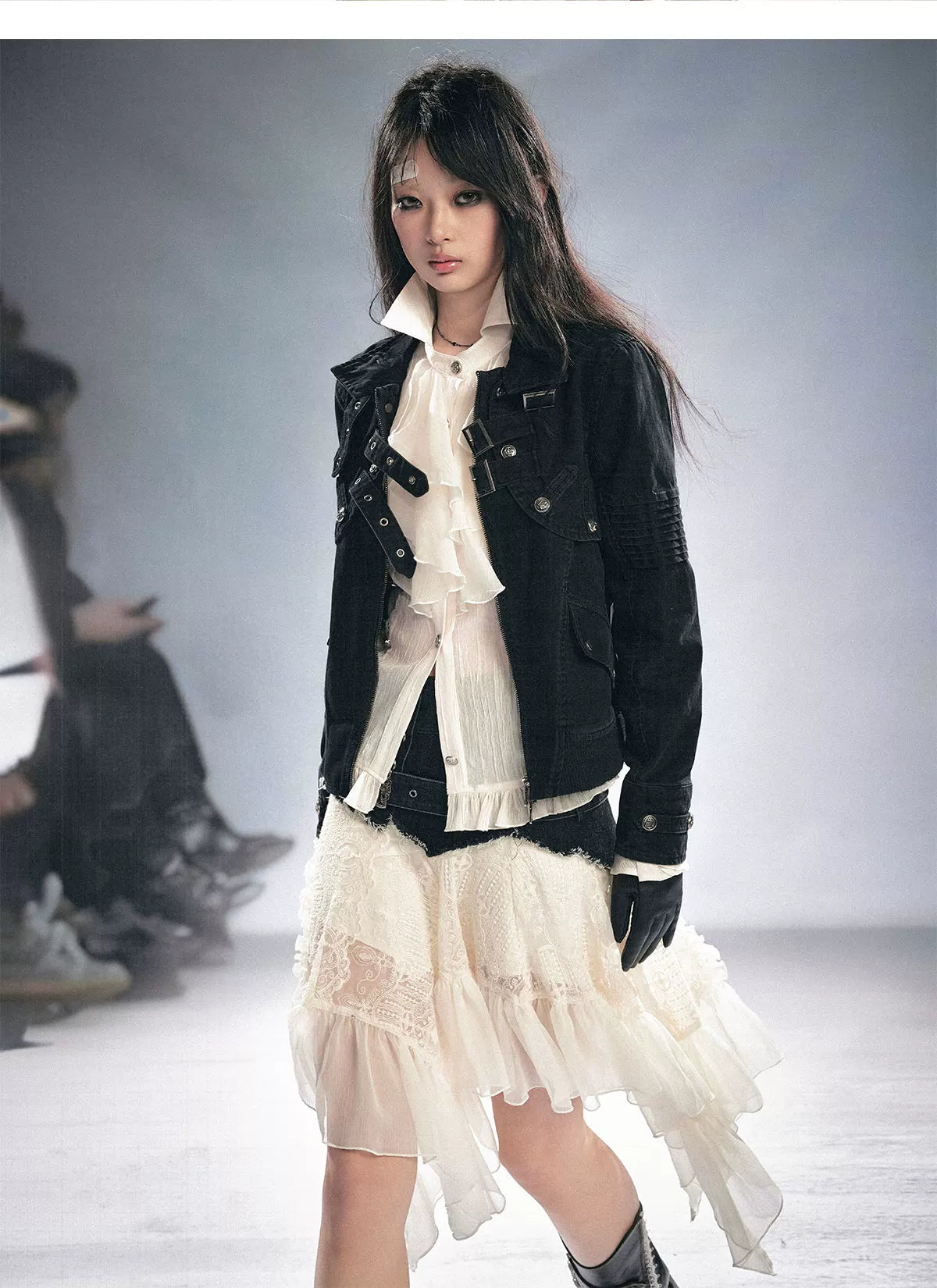 Detachable Washed Short Jacket