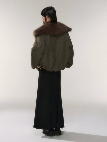 Goose Down Fox Fur Jacket