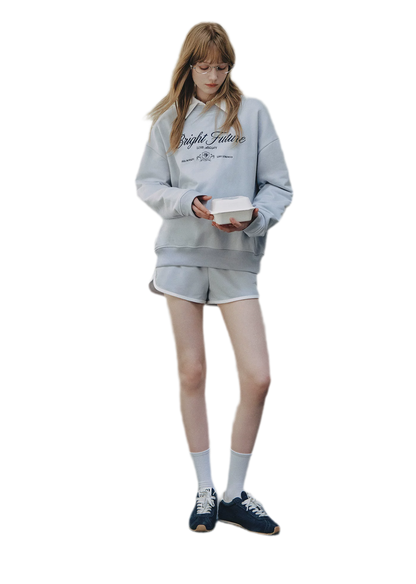 Embroidered Graphic Crewneck Sweatshirt