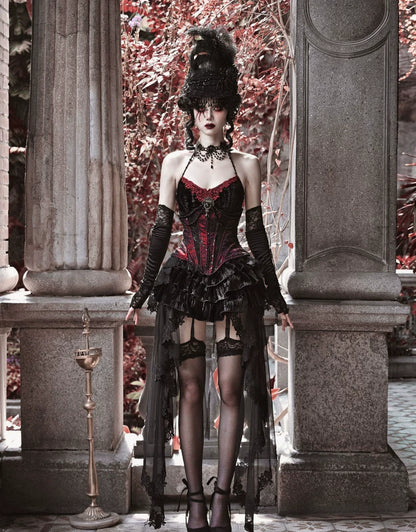 Gothic Velvet Fishbone Corset