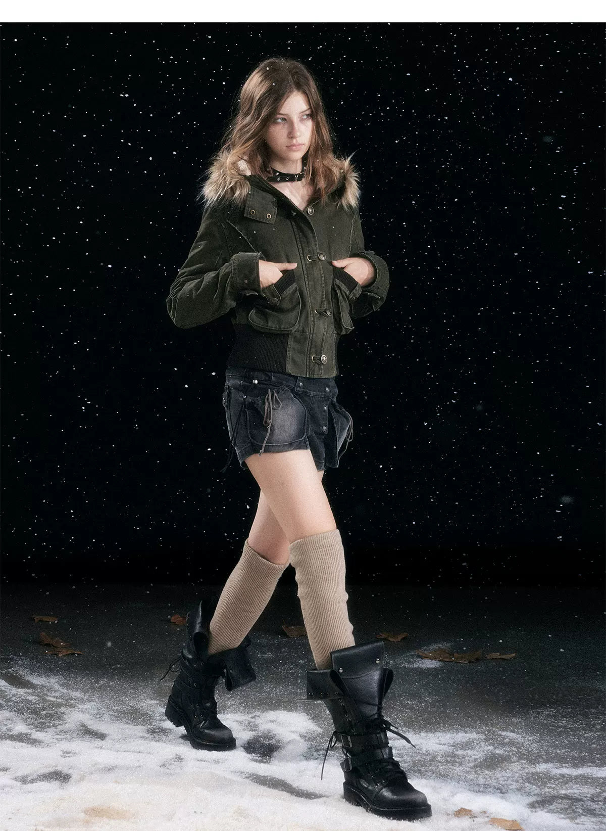 Punk Foldover Platform Boots