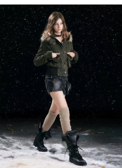 Punk Foldover Platform Boots